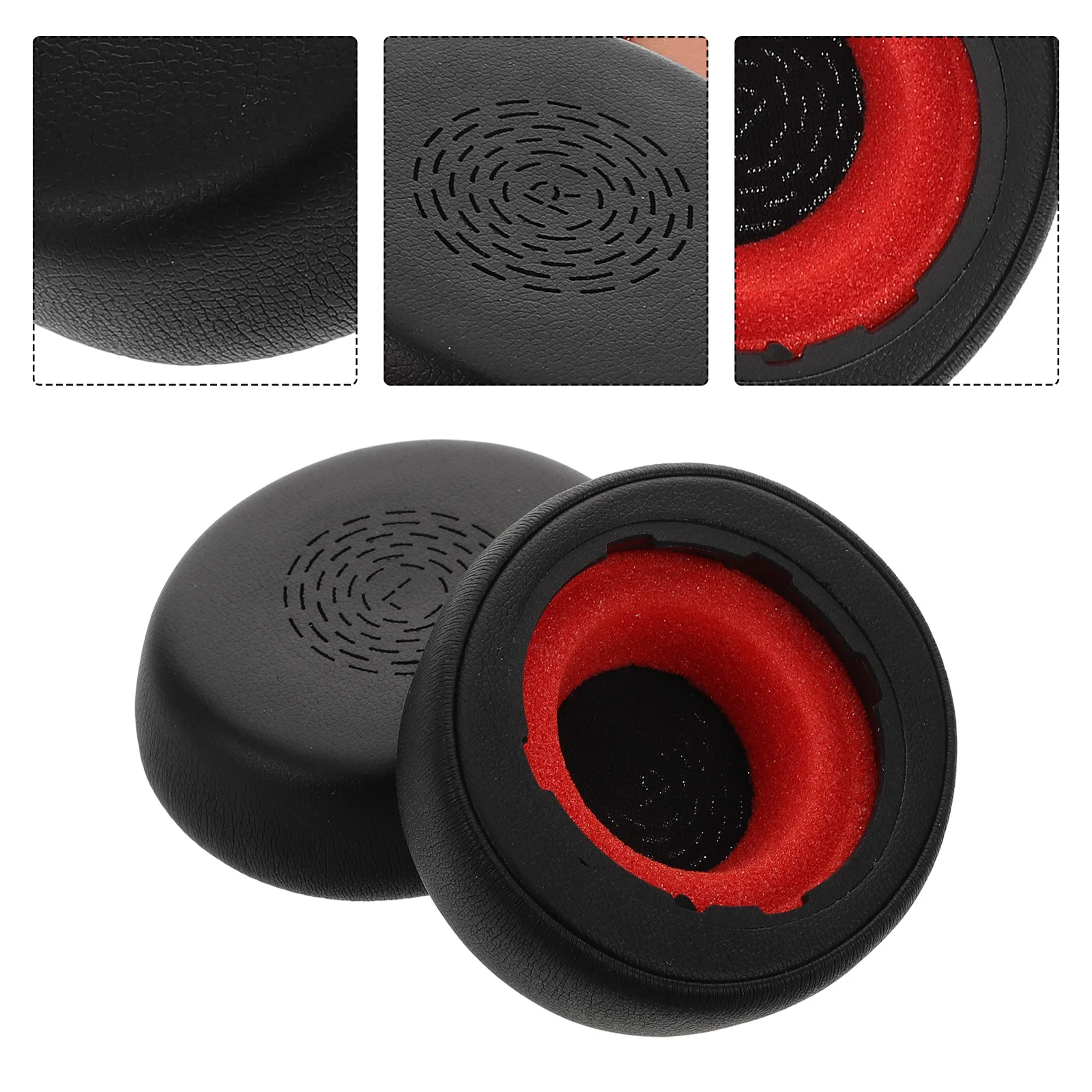 

2pcs Headphone Ear Covers Replacement For Headset Headphones Accessories Sponge Fake Durable Dust Cover Easy Replace