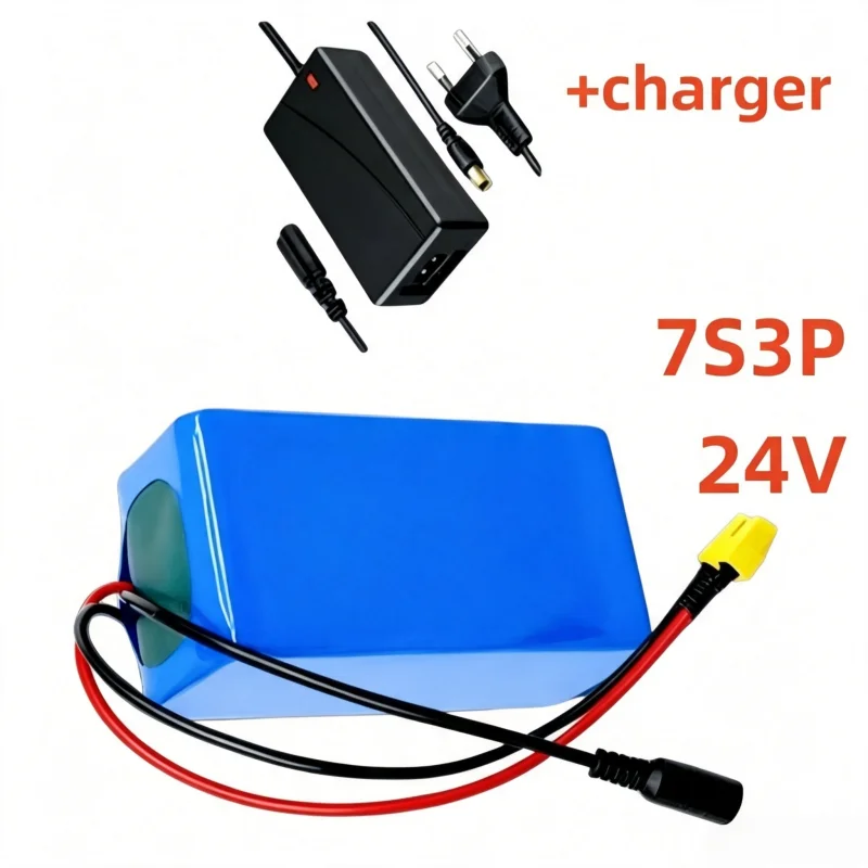 Super Long-Life 20000mAh 24V Lithium Battery for Hoverboard Self-Balancing Scooter, 29.4V 7S3P Rechargeable Pack with charger