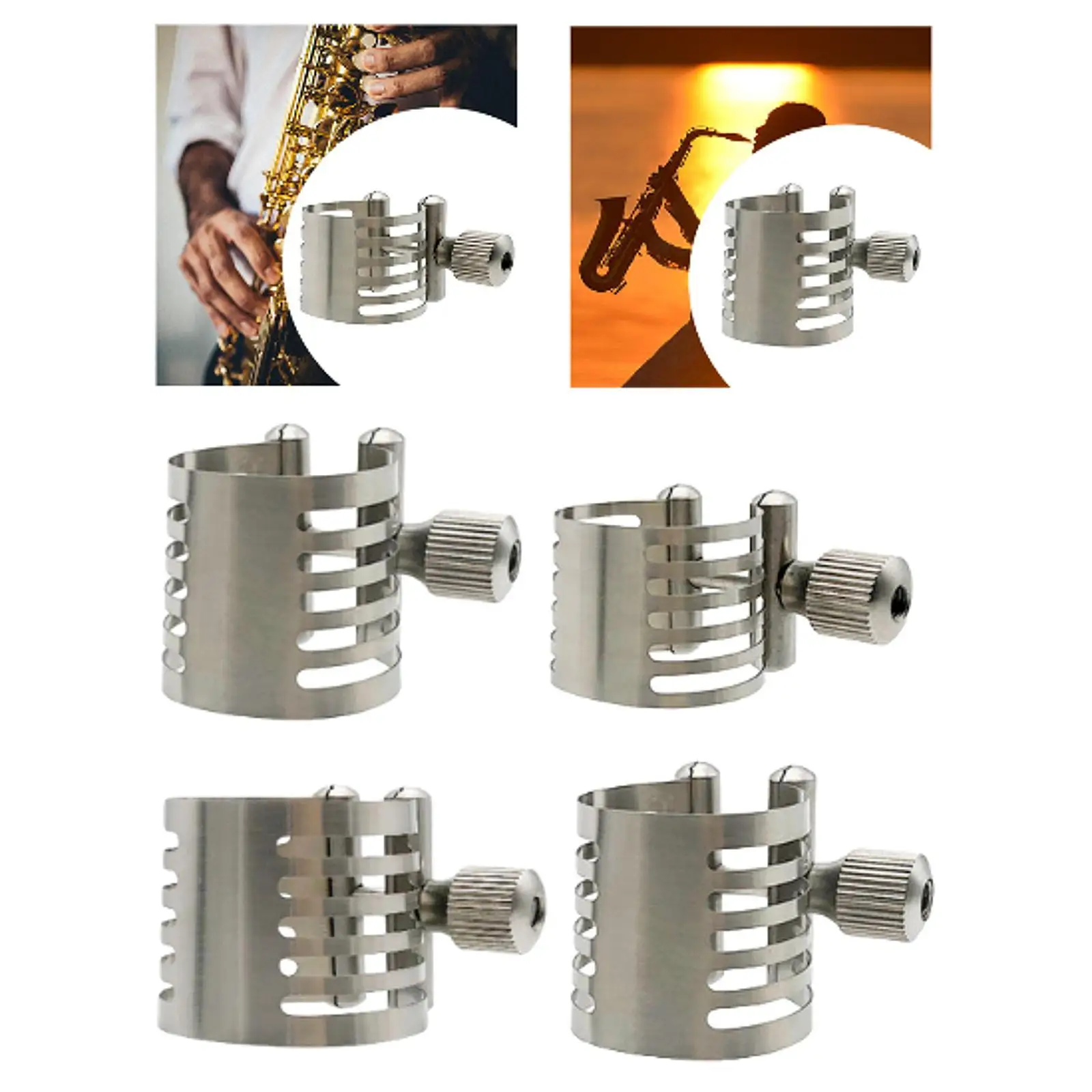 Sax Metal Clip Fastener Mouthpiece Ligature Secure Fit for Saxophone Repair Accessories Woodwind Instrument Parts