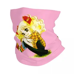 Custom Candy Candy Bandana Neck Gaiter for Ski Running Wrap Scarf Cartoon Anime Manga Balaclava Warmer Face Scarf Cover