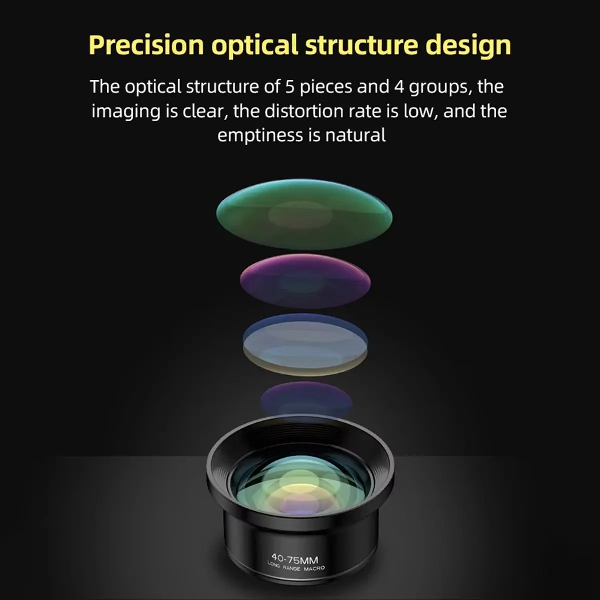 เลนส์กล้องโทรศัพท์ 4K UHD 10X เลนส์มาโครอเนกประสงค์สำหรับสมาร์ทโฟน พร้อมคลิปหนีบโทรศัพท์