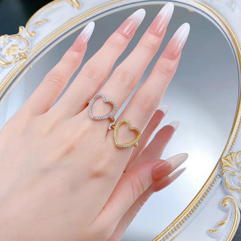 

Sparkling Full High Carbon Diamonds Rings for Women- 925 Sterling Silver Engagement Ring & Wedding Band Gold Plated Jewelry Gift