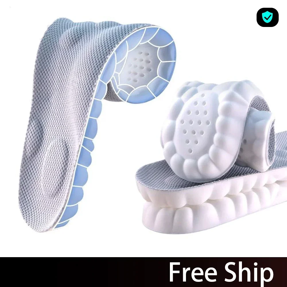 Tired feet? 4D Cushion Insoles with Air Cloud Tech—superior comfort, all-day support!