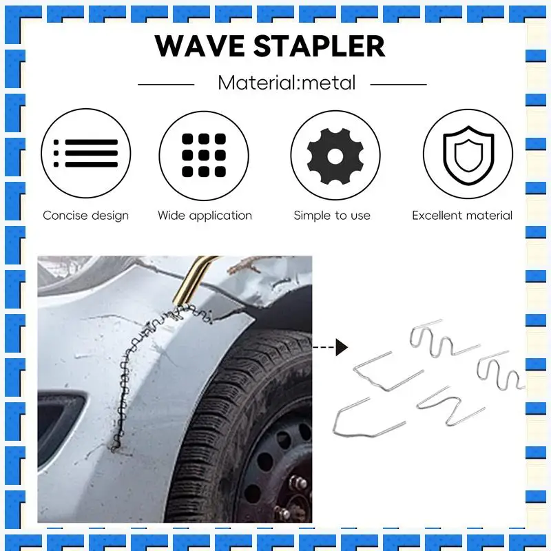 

ABNG 600Pcs Hot Stapler Plastic Repair Machine Welding Kits For Car Auto Bumper Repairing Tool For All Cars, 6 Types