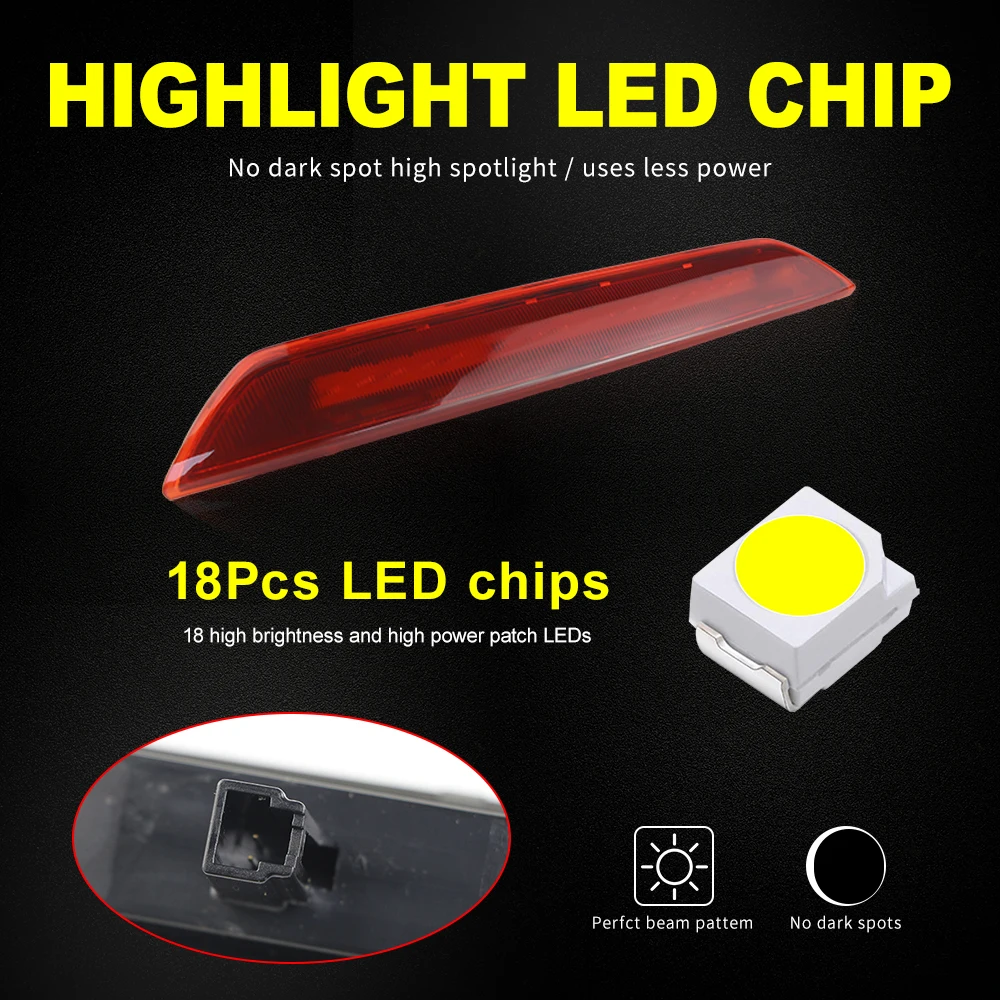 LED Third High-Level Brake Reverse Light FOR Ford Transit Tourneo Custom Transit 150 250 350 HD Van Bus 2013-2024 BK3Z-13466-C