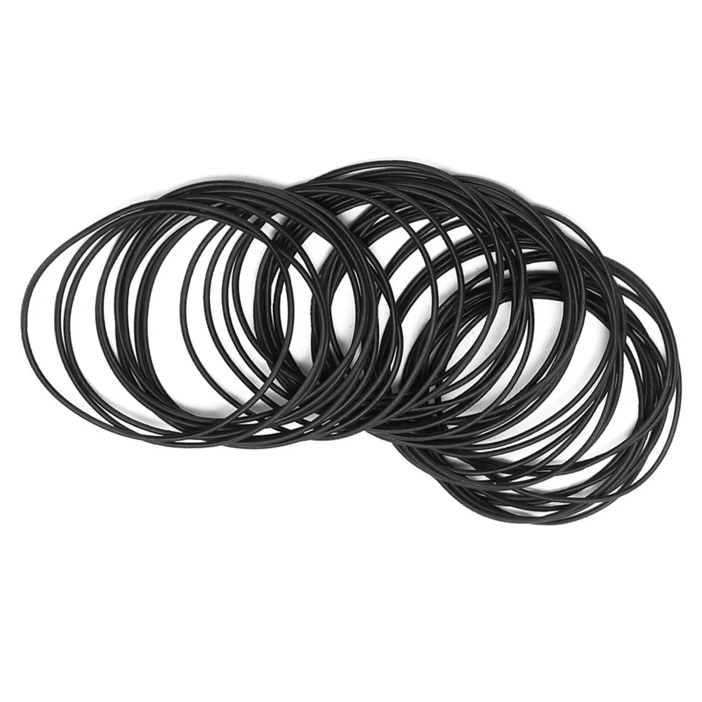 Black Color O Ring Rubber Seal 31-40mm Size 0.7mm Thickness Watch Gaskets Rubber Material Rubber Sealing Washers