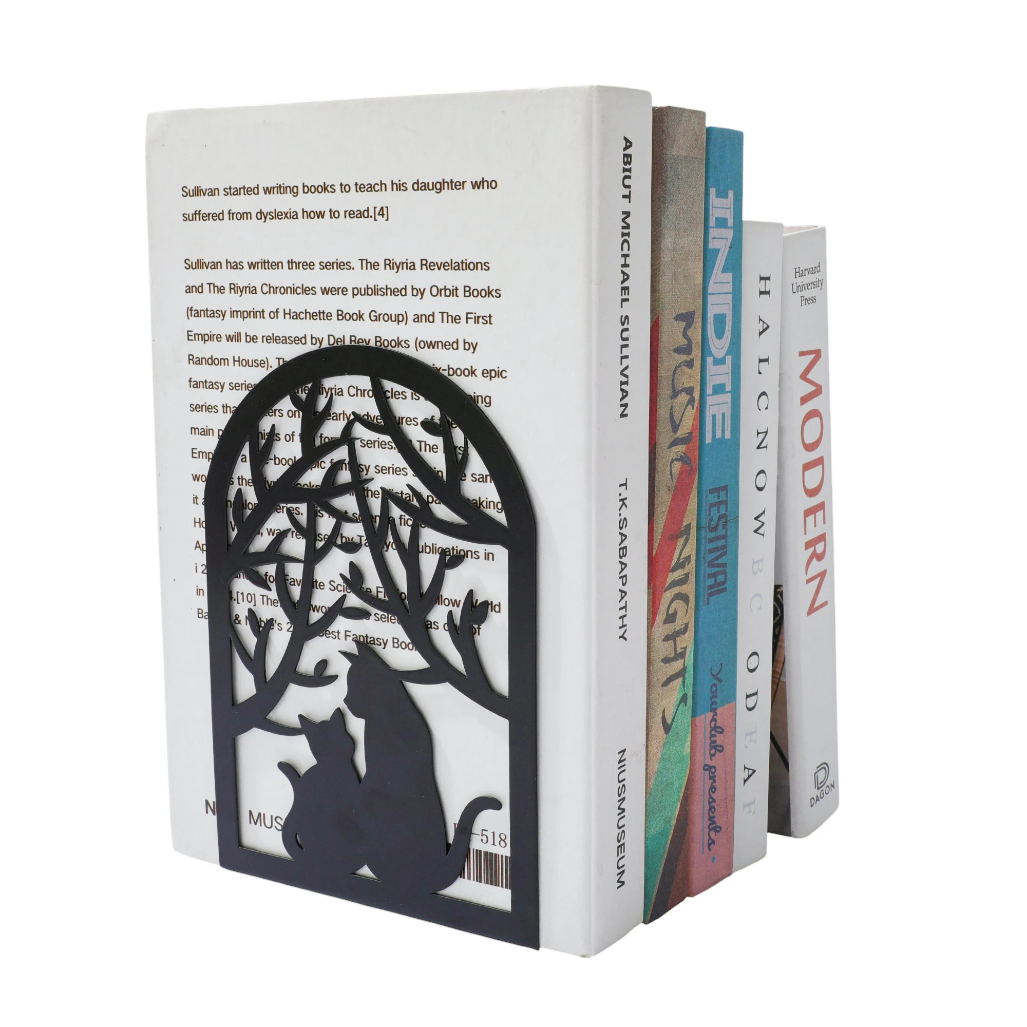 Creative Black Kitten Bookends Cat Slave Daily Gift Birthday Gift Student Study Stationery Teacher Office Stationery