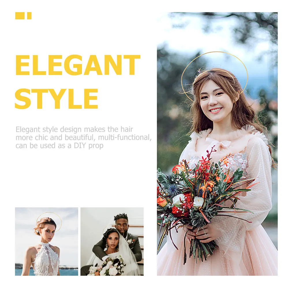 

6 шт. металлические повязки на голову с короной и тиарами, повязка на голову «сделай сам», элегантные вечерние свадебные аксессуары для волос, ангел, головной убор