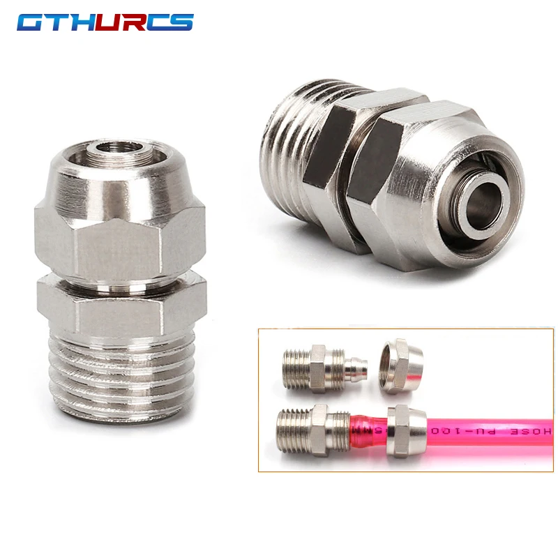 KPC Złączka pneumatyczna Złączka pneumatyczna 4-M5 4 6 8 10 12 14 16mm Gwint 1/8 3/8 1/2" 1/4" BSP Szybkozłącze do węży Złączki rurowe