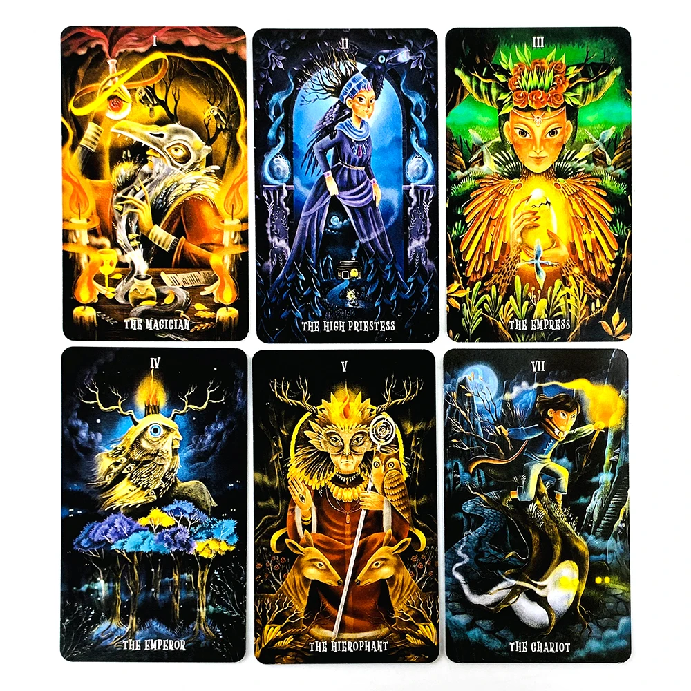 새로운 요정 자레 여행 타로 카드 예측 및 점술 보드 게임의 영어 버전 가족 모임 카드 게임