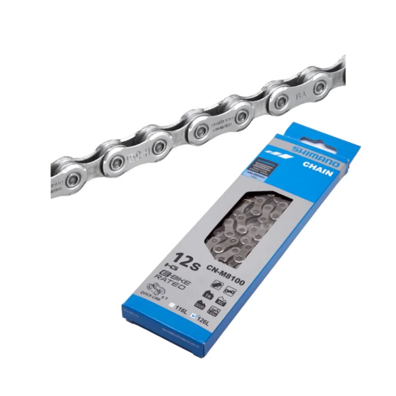 SHIMANO DEORE XT CN-M8100 HG 12-Gang 114L/118L/126L HYPERGLIDE+ Kette 12s Original Fahrradkette – Detail 10