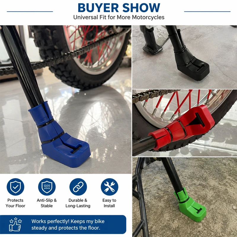 Universal Side Stand Foot Support Motor Bicycle Kickstand Tripod Pad Foot Cover Support FOR HONDA FOR YAMAHA ZONTES Surron CAR