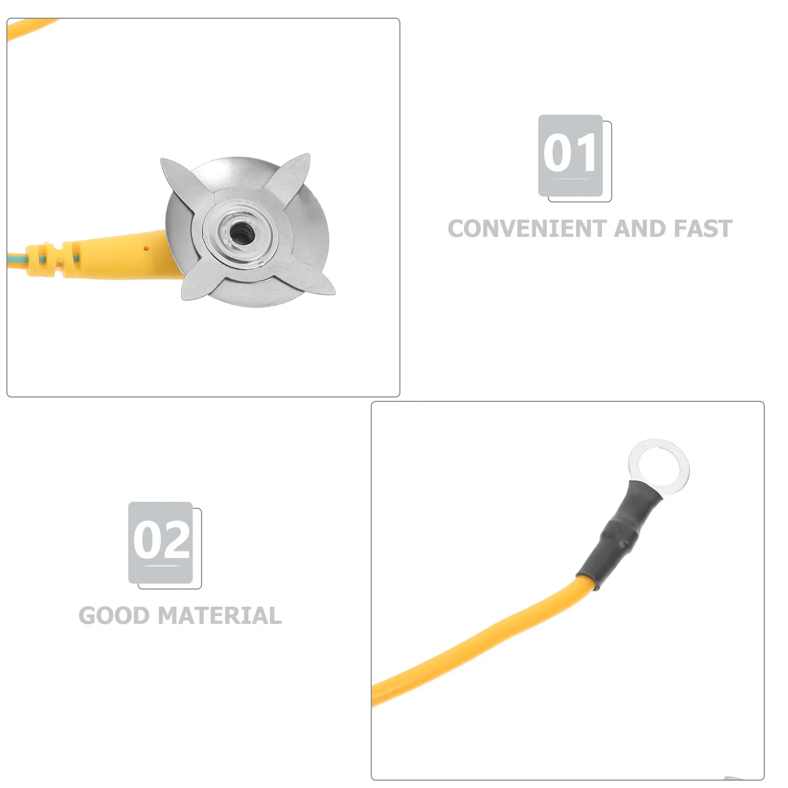 Ground Cable Ground Line For Electrical Worker Universal Grounding Appliances Electronic Equipment Lightweight