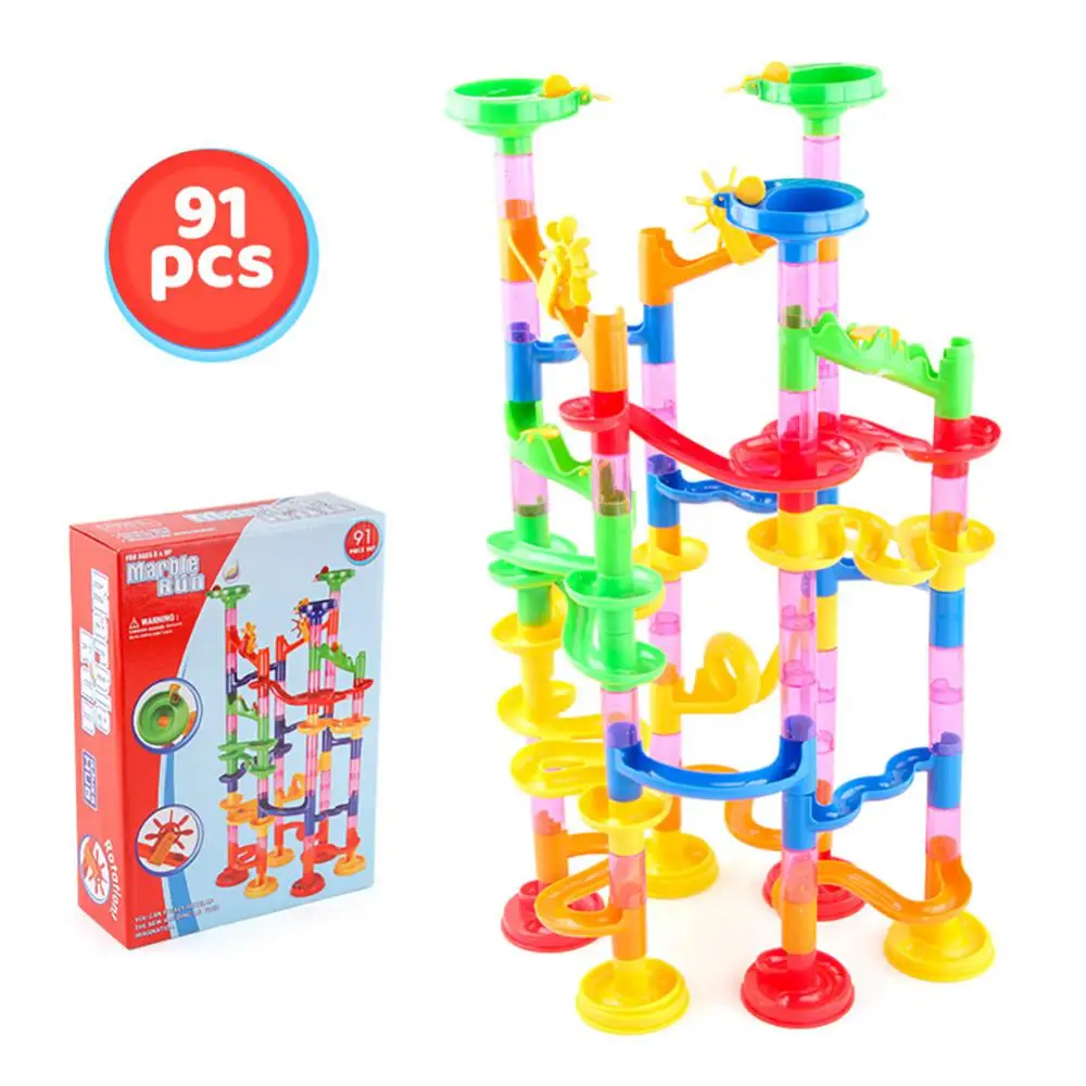 29-Marble Run Building Blocks Marbles Slide Toys For Children Creativity Constructor Educational Toys Children Gift