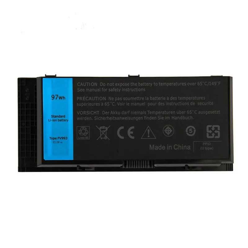 11.1V 97Wh 9Cell New Laptop Battery FV993 For Dell Precision M6600 M6700 M6800 M4800 M4600 M4700 Series FJJ4W T3NT1 N71FM PG6RC