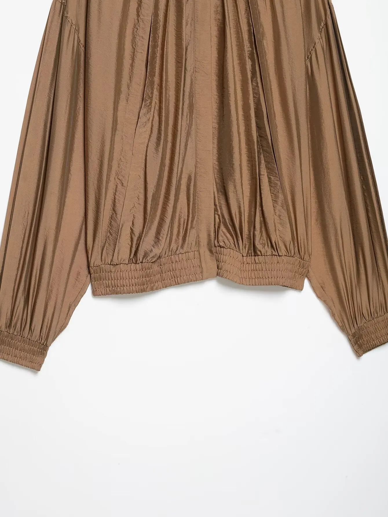 Damen Rundhals-Shirt Langarm Mode Einfarbig Locker Sitzend Bürokleidung Knopfleiste Elegante Streetwear Oberteile Damen 2026 Neu – Detail 6