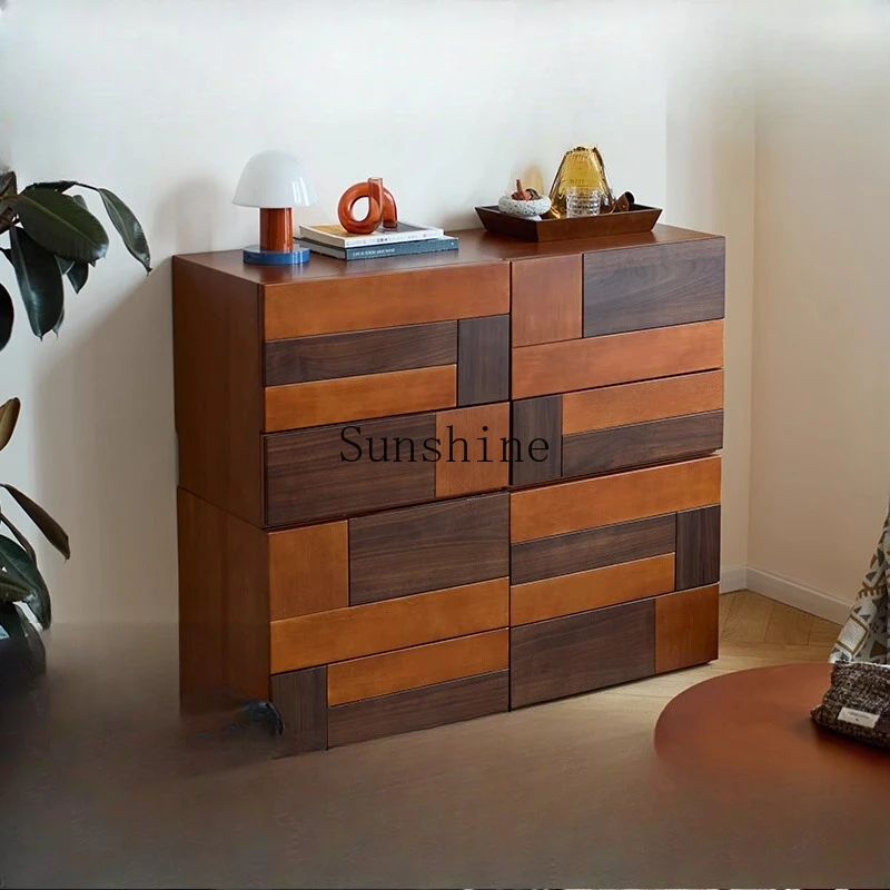 

Bedroom bedside table, living room TV, solid wood dining side low cabinet