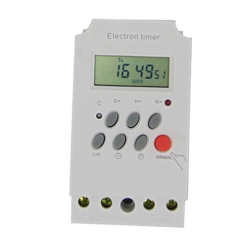 KG316T-II Din Rail Microcomputer Time Control Switch Time Control Timer AC 220V 25A DIGITAL TIMER SWITCH Relay Control