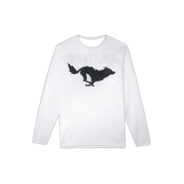 Lone Wolf Off-road Motorcycle Long Sleeved Quick Drying Riding Suit Motorcycle Racing Breathable Daily Casual Top T-shirt