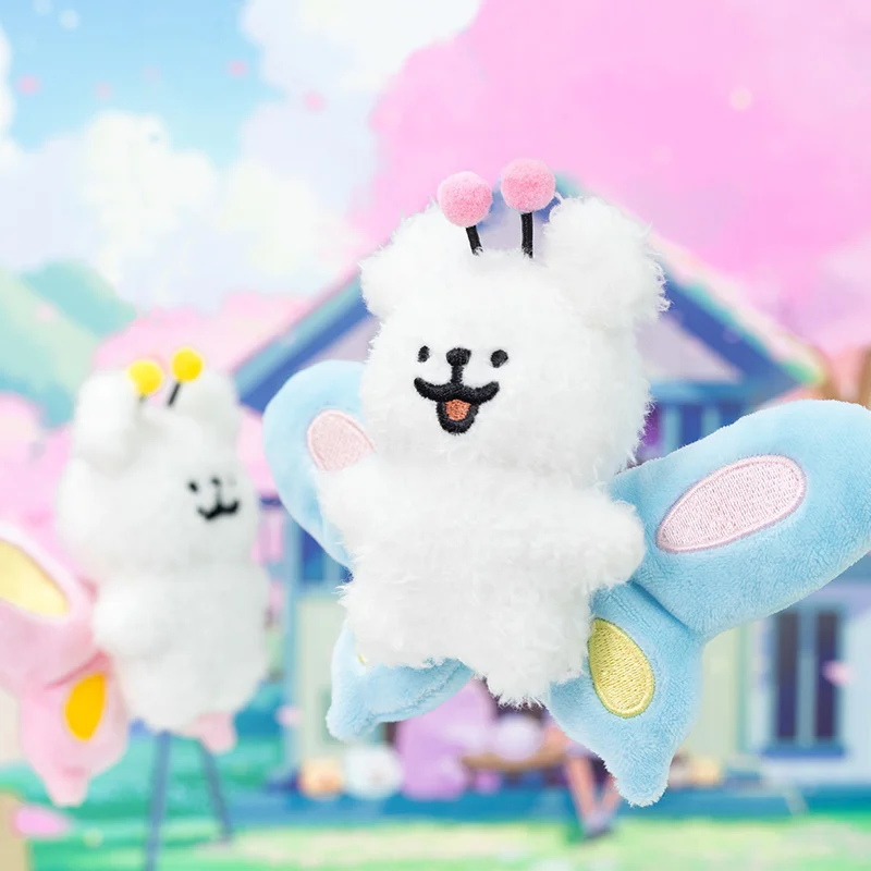 かわいいぬいぐるみ犬のラインフラッシュバッグチャーム、バックパックデコレーション、ファストファッションギフト、ドールバッグアクセサリー、女の子向けおもちゃ、ぬいぐるみバッグペンダント