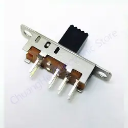 10Pcs SS23E04 Double Toggle Switch 8 Pins 3 files 2P3T DP3T Handle high 5mm small slide switch