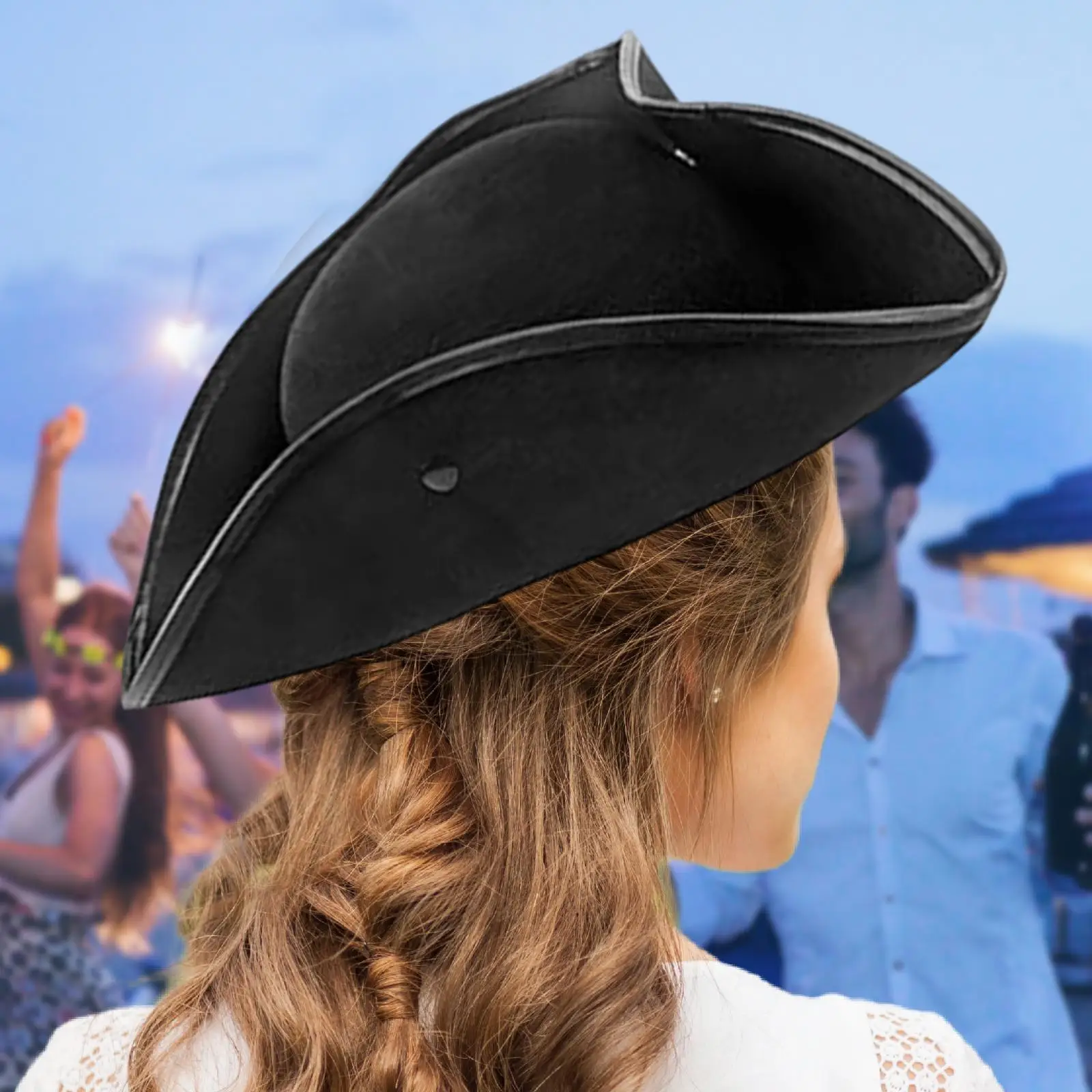 

Pirate Hat Vintage Style Headdress Headwear for Halloween Role Playing Party