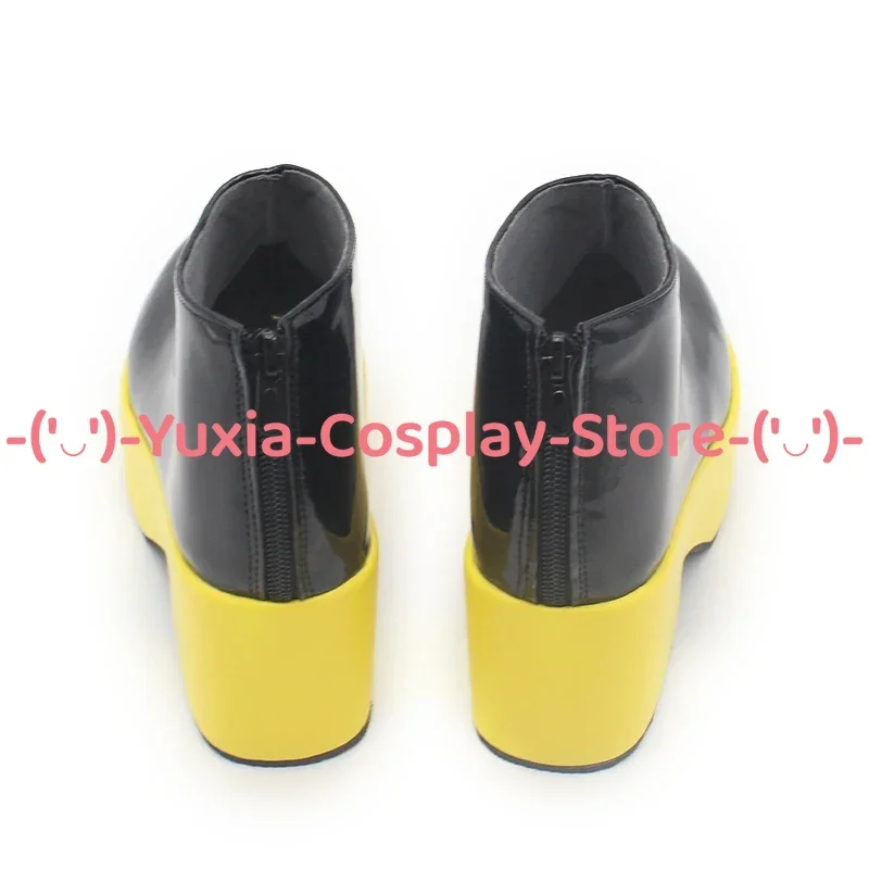 Yuxiacosplay! Vocaloi kadamine rin cosplay sapatos anime jogo personagem prop botas de couro do plutônio halloween carnaval festa traje
