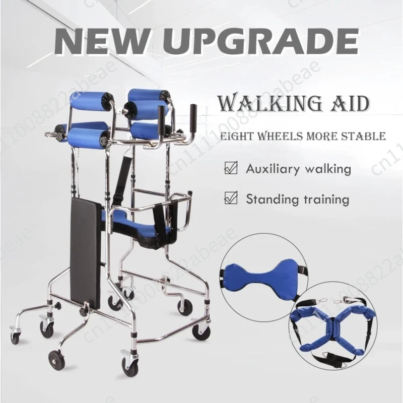 For Rehabilitation Training Equipment Elderly Walking Aid Hemiplegia Walker for Disable  Stroke Hemiplegia Walker for Disable