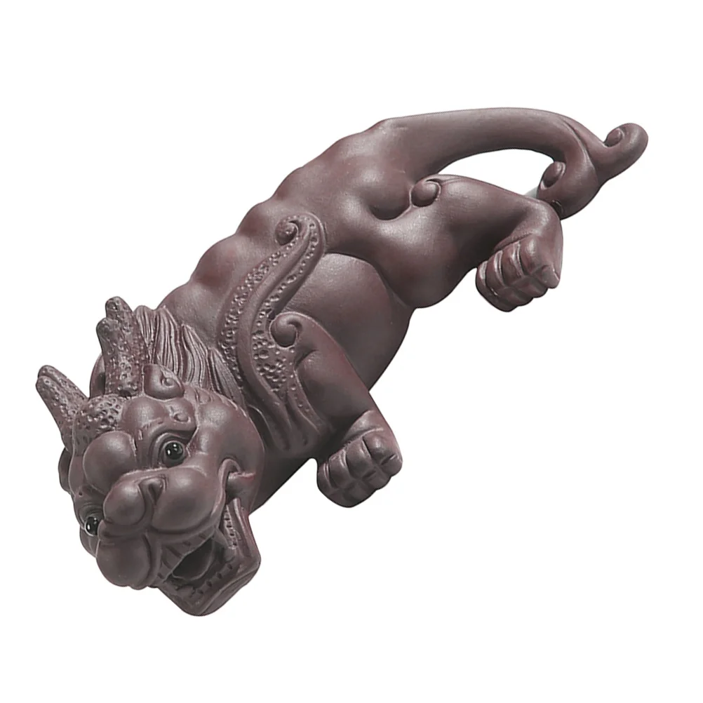 

Pet Decoration Ancient Animal Figurines Tea Ceramic Chinese Style Charm Gongfu Ceremony Accessories Clay Kung Ornament