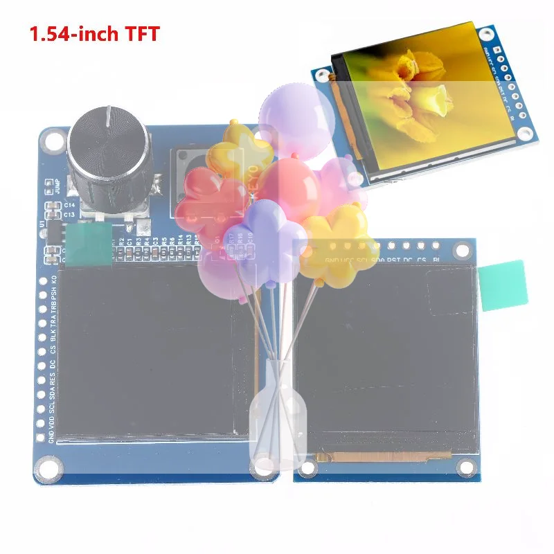 

1.54 Inch TFT LCD Display Module With EC11 Rotary Encoder Button, IIC/I2C SPI Interface 240x240 For Arduino ESP32 ESP8266 DIY