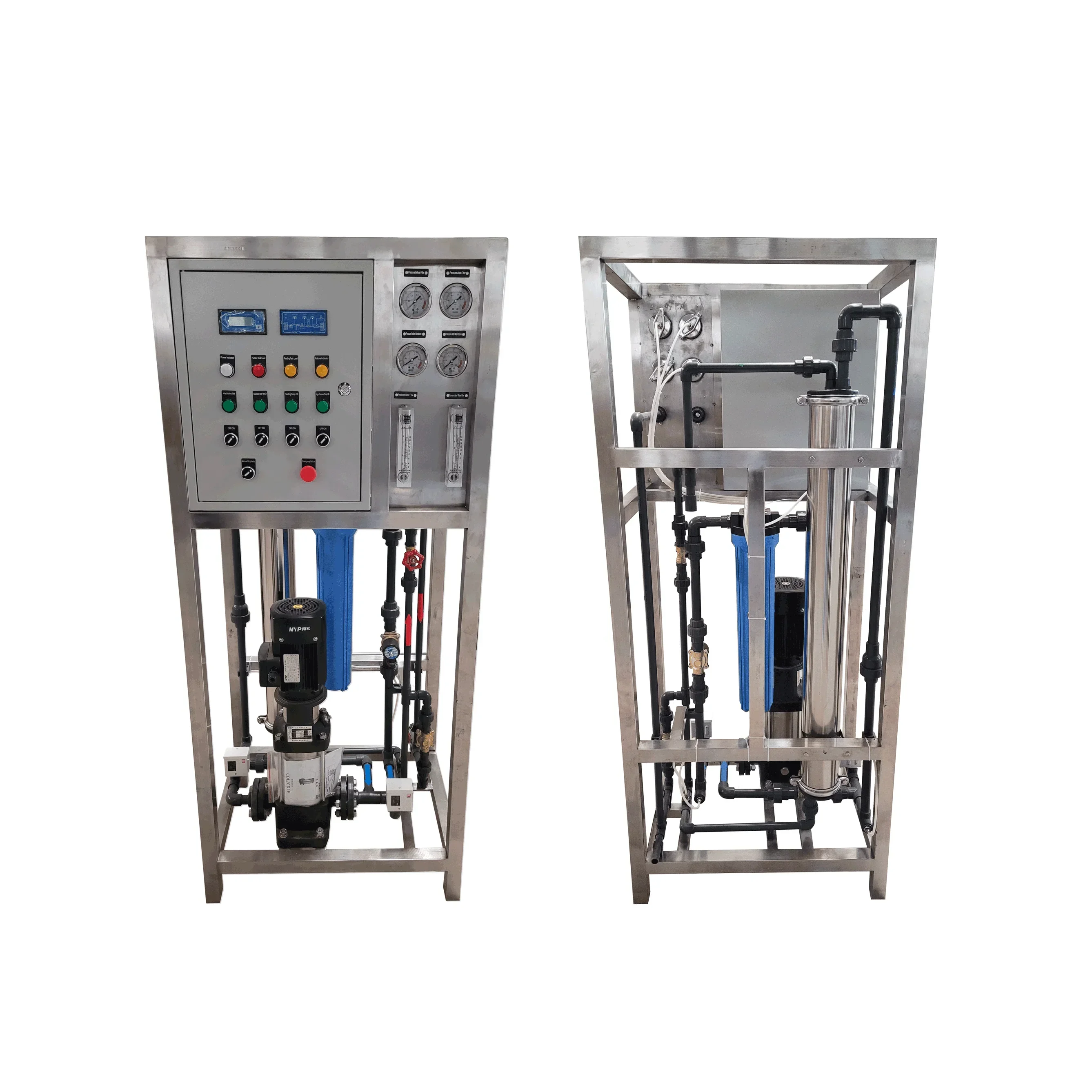 YYHC250LPH Industrial RO Plant Water Purification System Reverse Osmosis Water Filter System