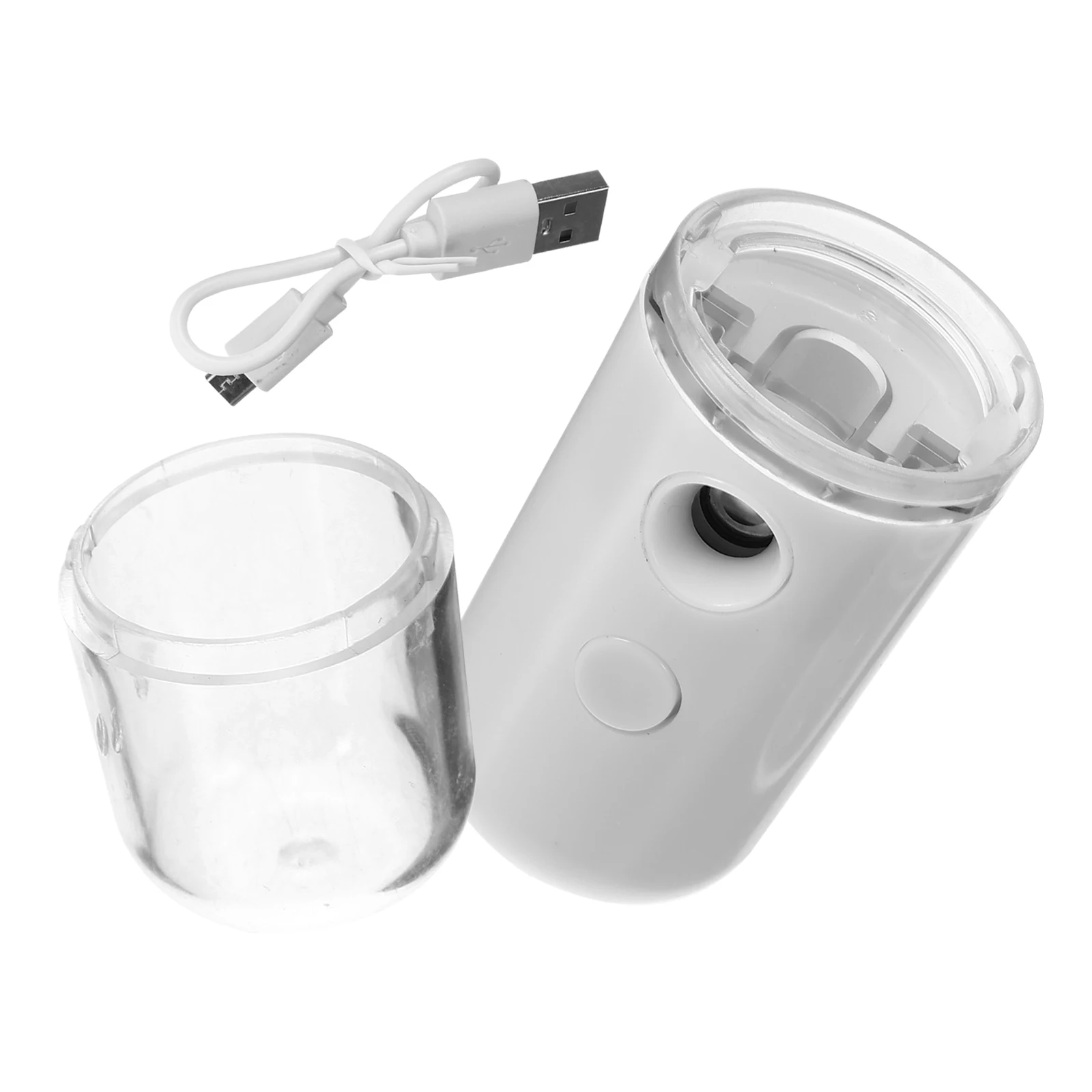 

1pc Ultrasonic Humidifier For Home Office Car Air Moisturizer Skin Softener Aromatherapy Diffuser Silent Easy Clean White