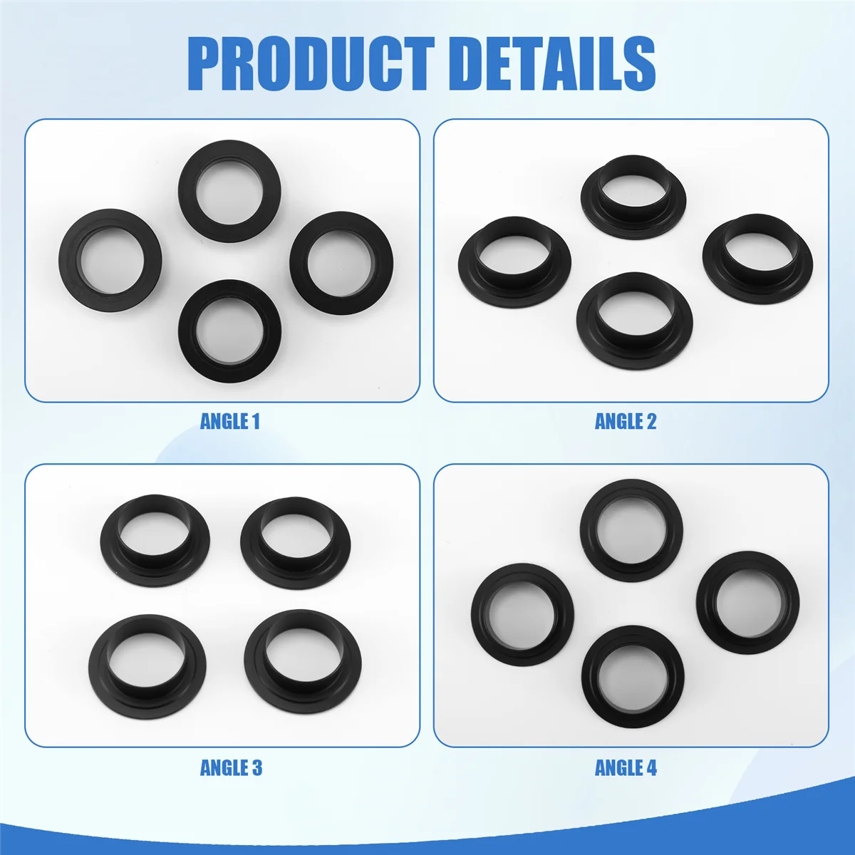 NN89R 4 قطعة محور الدراجة BB أسفل قوس متوسط رمح تحمل حماية كوب غطاء الجبلية الطريق دراجة دراجة أجزاء