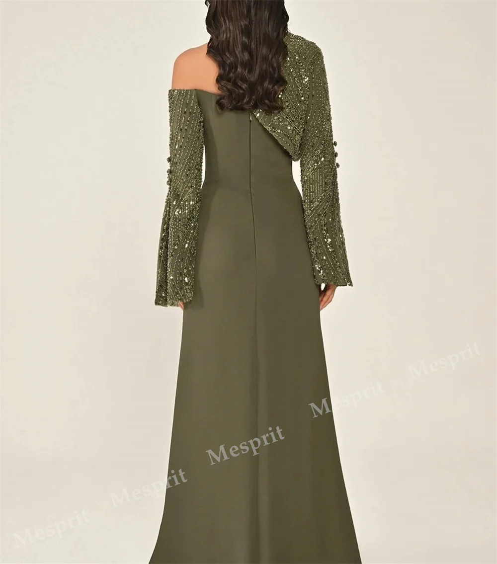 Customized High Quality Sparkle Evening Dress Sequined A-line Long Dresses Modern Style Party Gown Exquisite image 5