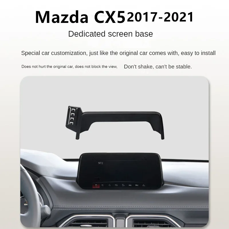 For 2017-2022 Mazda CX5 CX-5 Car Screen Phone Holder Wireless Charger Navigation Modification Interior 7/10.25 Inch Size