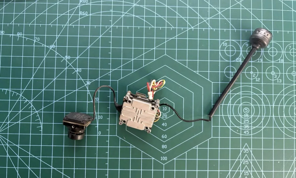 Used Caddx Vista Sky Unit FPV System with Nebula Pro Camera - Original Antenna & Servo Mount, for DJI GepRC Cinelog35 HD