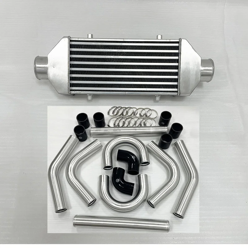 300X160x65mm Front Intercooler 2.5 Inch Intercooler Line Kit for General Motors, Aluminum