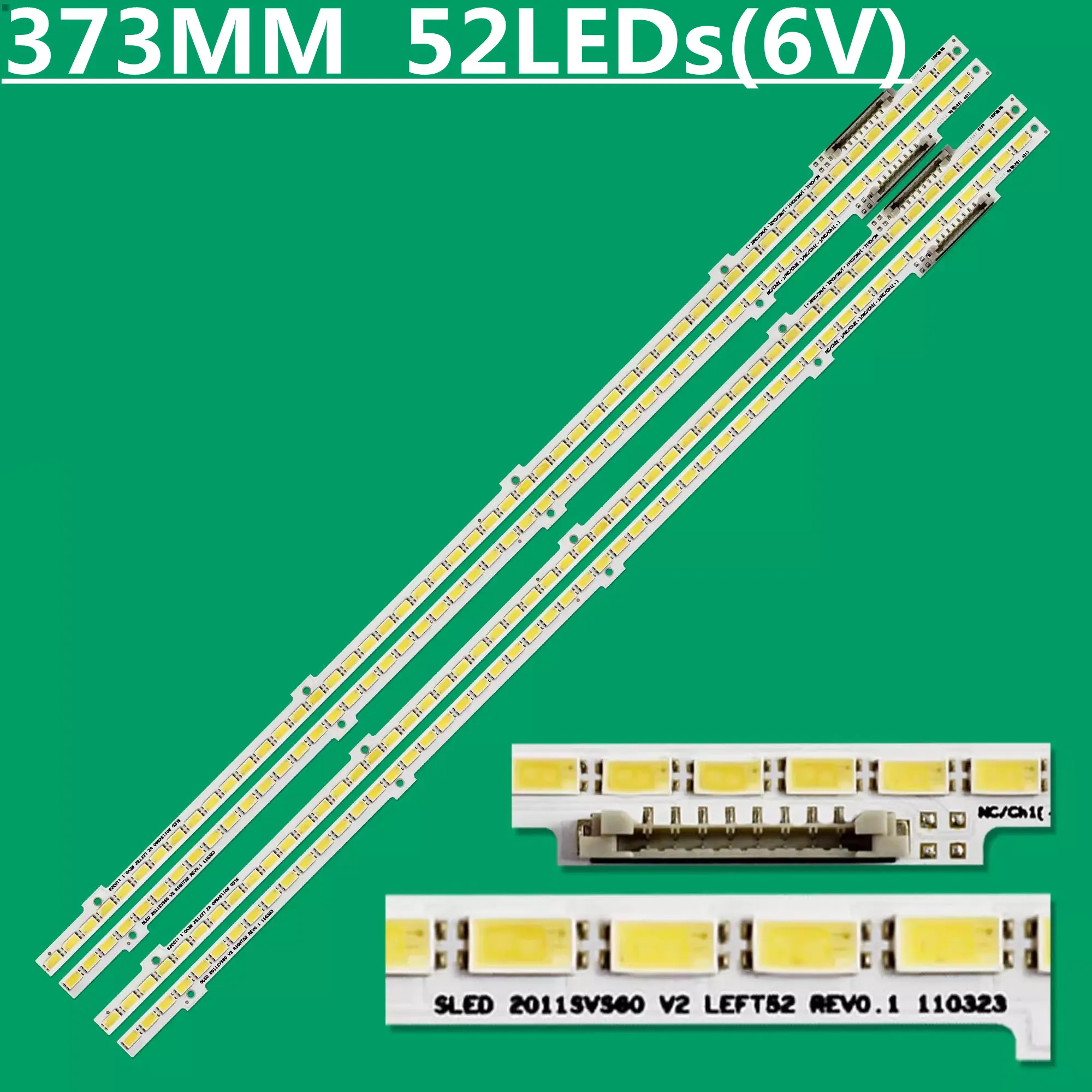 Striscia di retroilluminazione a LED slitta 2011 svs60 V2 LEFT52/RIGHT52 0 BN64-01790A BN64-01808A per UA60D6600 UN60D6500 UE60D6505 UE60D6500