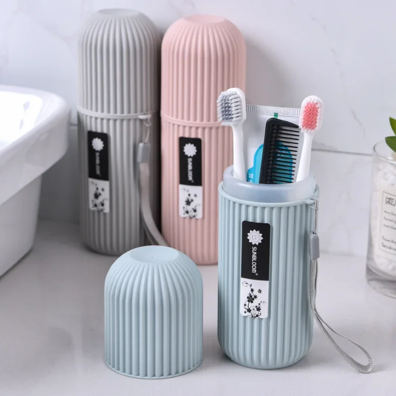 Portable Travel Toothbrush Storage Case Toothpaste Holder Box Organizer Household Storage Cup For Outdoor/Bathroom Accessories