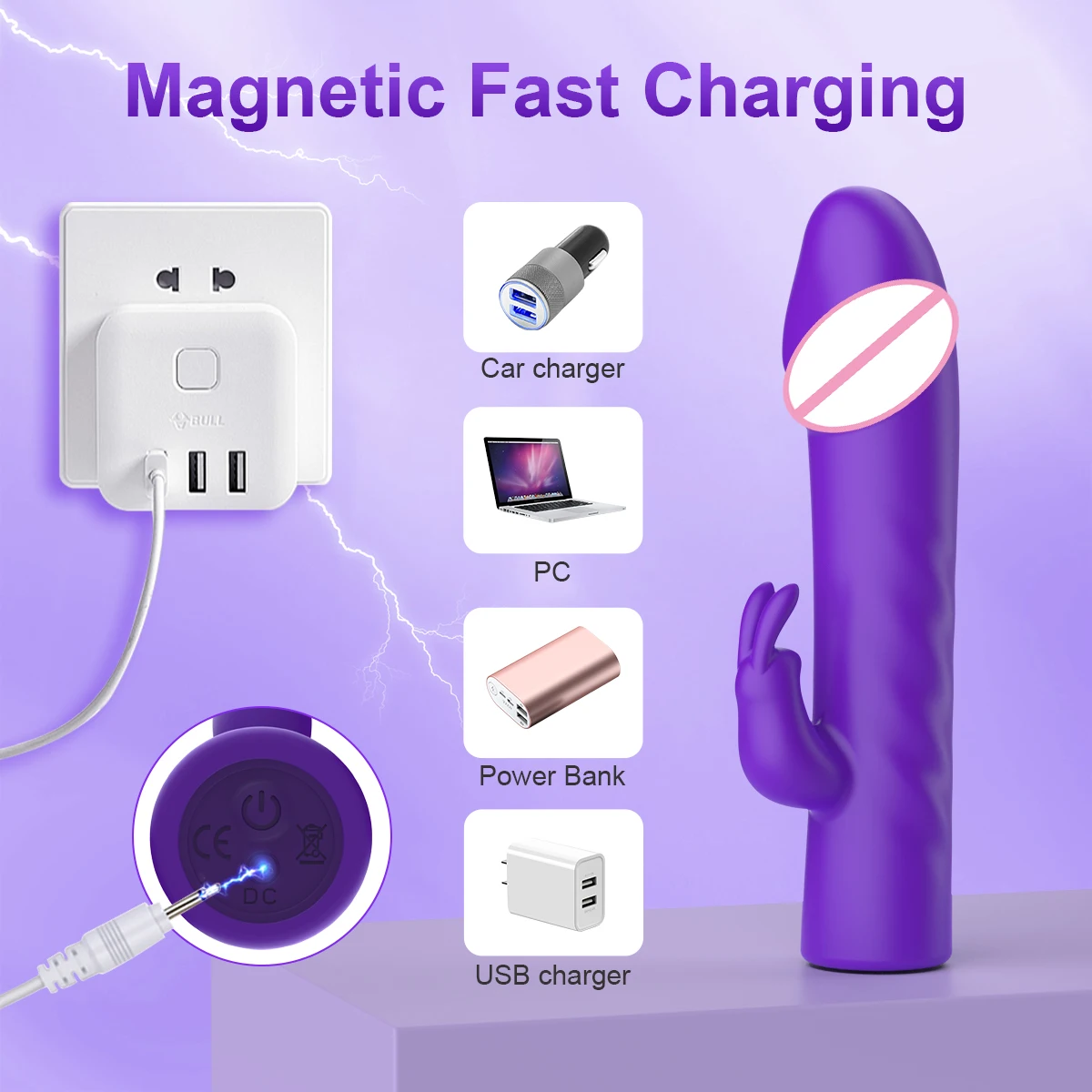 أرنب رصاصة هزاز النساء البظر محفز G-بقعة هزاز دسار صغير سيليكون الإناث الكبار لعبة الجنس للزوجين 18 #4