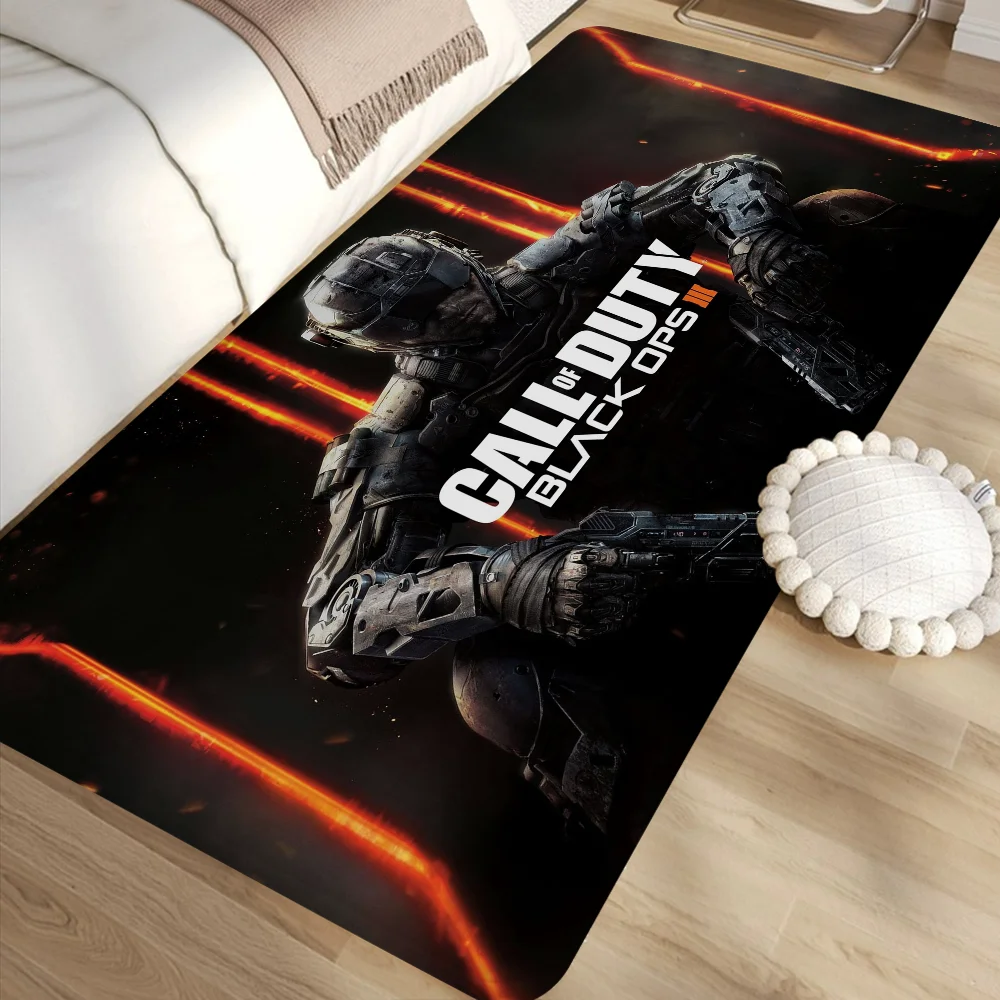 C-Call of D-Duty War Game Gamer COD  Floor Mat Rectangle Anti-slip Home Soft Badmat Door Indoor Outdoor Mat Hotel Decor Mat