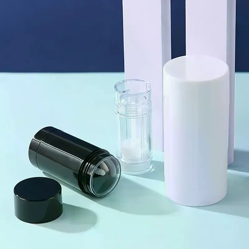 

1pc 40/75g Empty Balm Container Refillable Plastic Twist-up Bottle for DIY Natural Crystal Deodorant Stick Cosmetics Tube