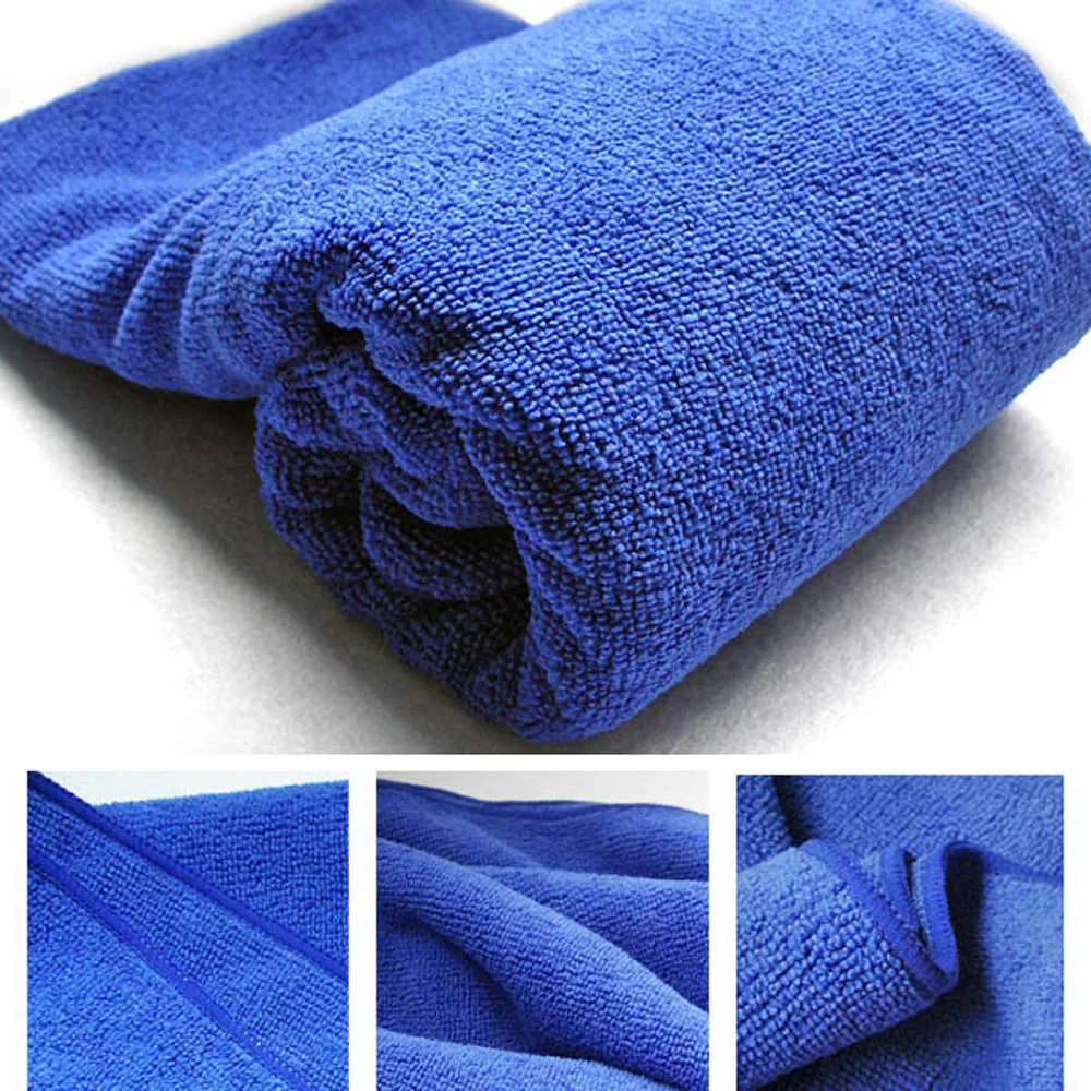 Large Blue Microfibre Towel For Car Drying Cleaning Waxing Polishing Auto Detailing Polishing Cloth Home Clean Tools 60*160cm