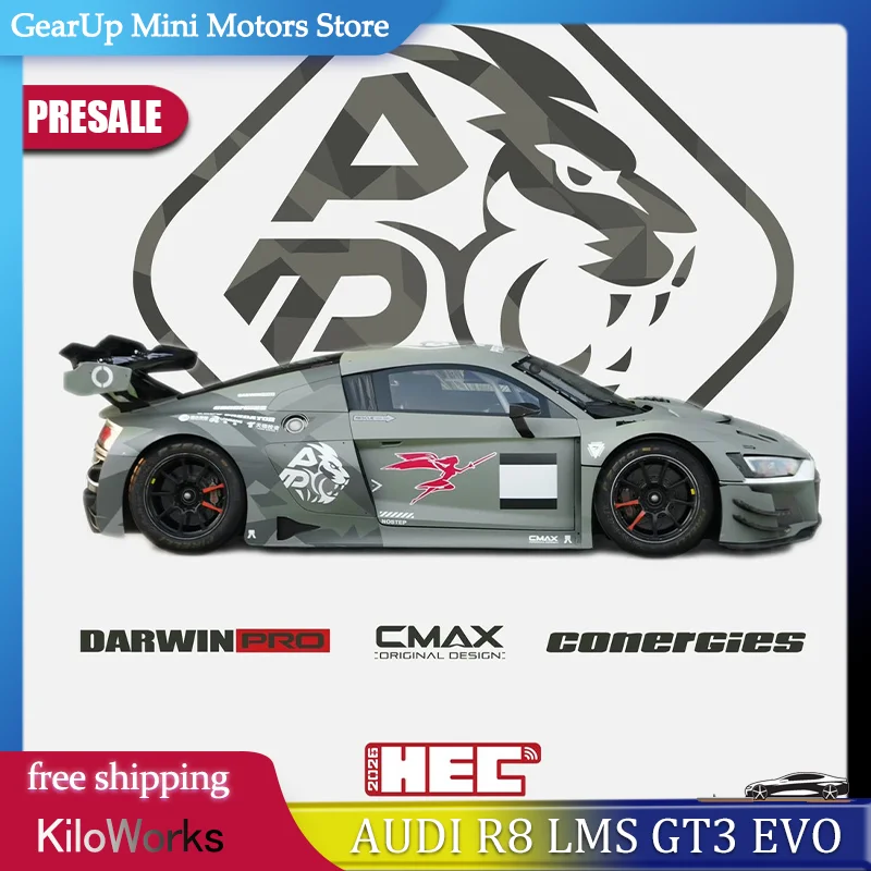 

Предзаказ: Коллекционная модель Kiloworks 1:64 Audi R8 LMS GT3 Evo II Darwinpro, литая под давлением, из сплава, миниатюрная, для детей, подарок, украшение, игрушка Audi Sport