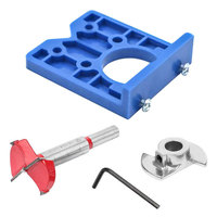 Positioning Hole Saw Kit Adjustable 35mm Hinge Hole Opener Woodworking Hand tools Carbide Drill Bits Set Locator 35mm Drill