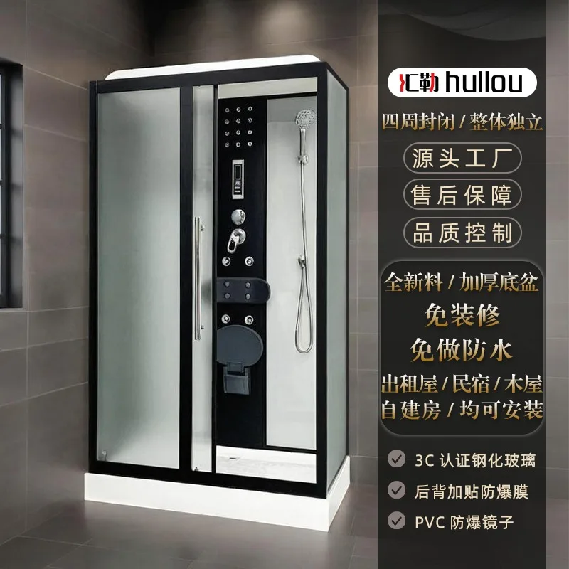 

Integral shower room, rectangular bath room, partition bathroom, integrated closed bath room
