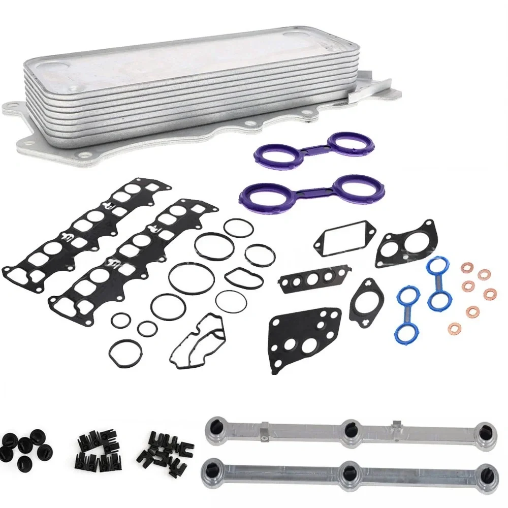 Engine Oil Cooler Gasket Kit For Mercedes BENZ W203 W204 W211 S203 S204 W639 3.0L 3.5L 2007-2009 A6421800165 6421800165