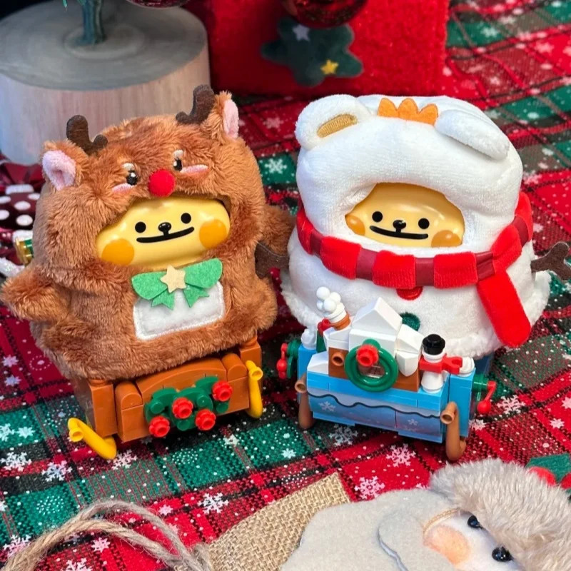 حقيقي الدب الصغير علة الشتاء قطار سلسلة صندوق أعمى لطيف دمية جمع سطح المكتب زخرفة موضة الاتجاه مفاجأة هدية فتاة #3