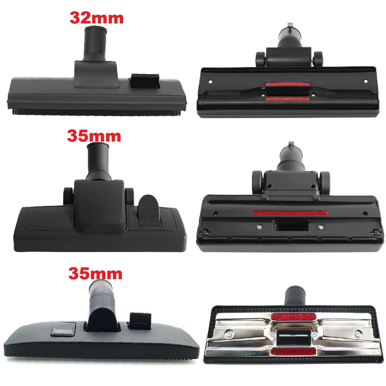 35mm & 32mm Universal Vacuum Floor Brush Head Used For Vacuum Cleaner, Replacement Vacuum Attachment Brush Head Accessories
