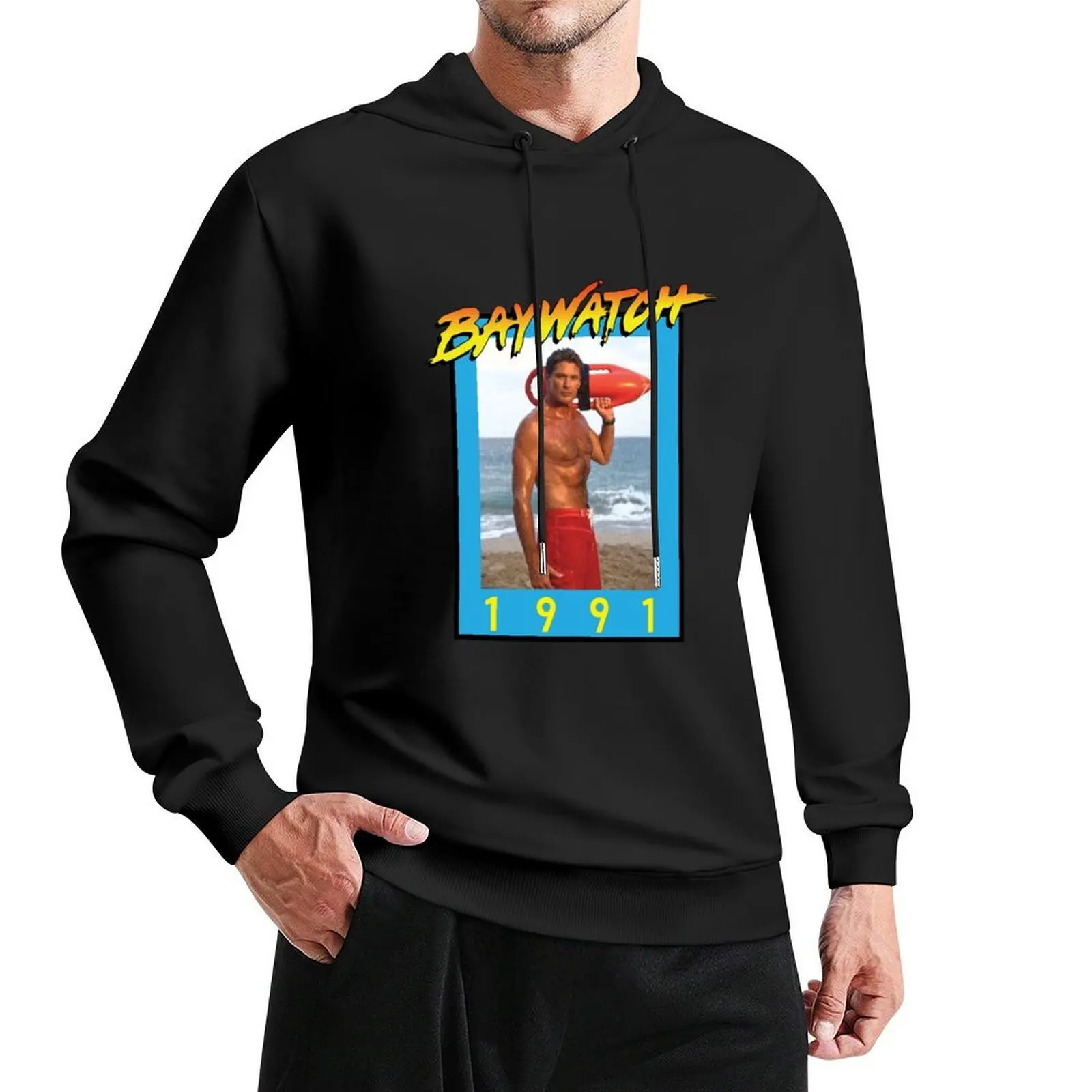 ملابس بلوزة بقلنسوة من Mr. Baywatch للرجال على الطراز الياباني ملابس رجالية جديدة بقلنسوة وبلوزات